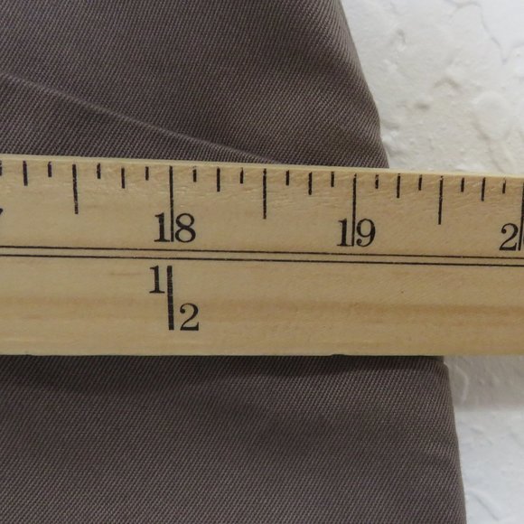 H&M* Women's Fully Lined Half Side Zip Front Pockets A-Line Tan Skirt~ Size 10 - Picture 6 of 8